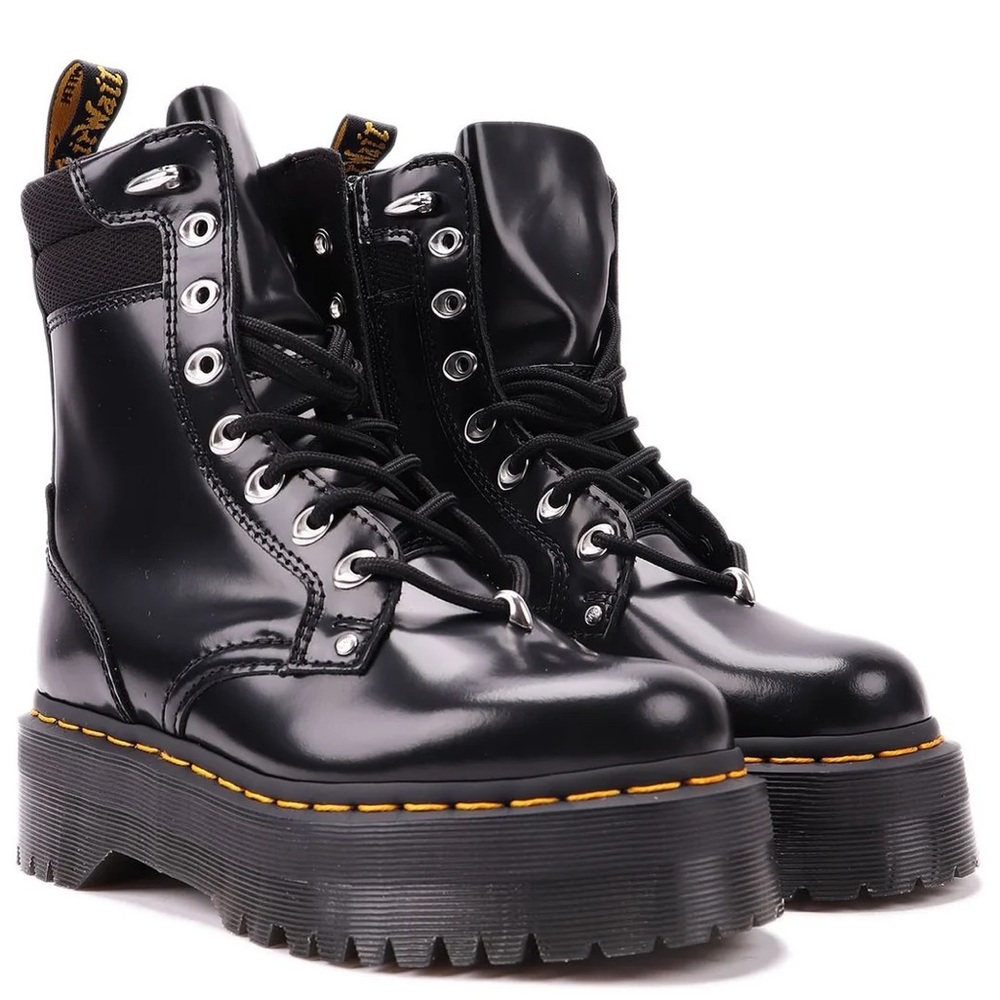 Dr. Martens Jadon Platform Lace-Up Boots Black